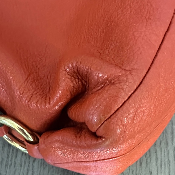 Coach F19243 Ashley Burt Orange Tangerine Leather Satchel Shoulder Handbag - Picture 8 of 16